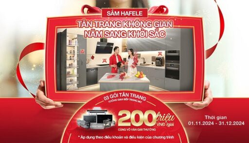 Tân trang bếp đẹp – Đón Tết rộn ràng cùng Hafele và Điện Máy 365!